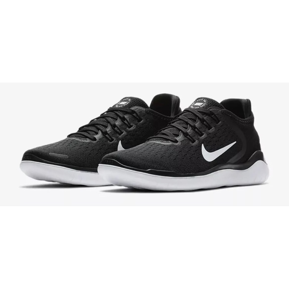 Nike Women’s Free RN 2018 Running Shoe, Black/White Fitness Shoes. Size:8 - Picture 6 of 6